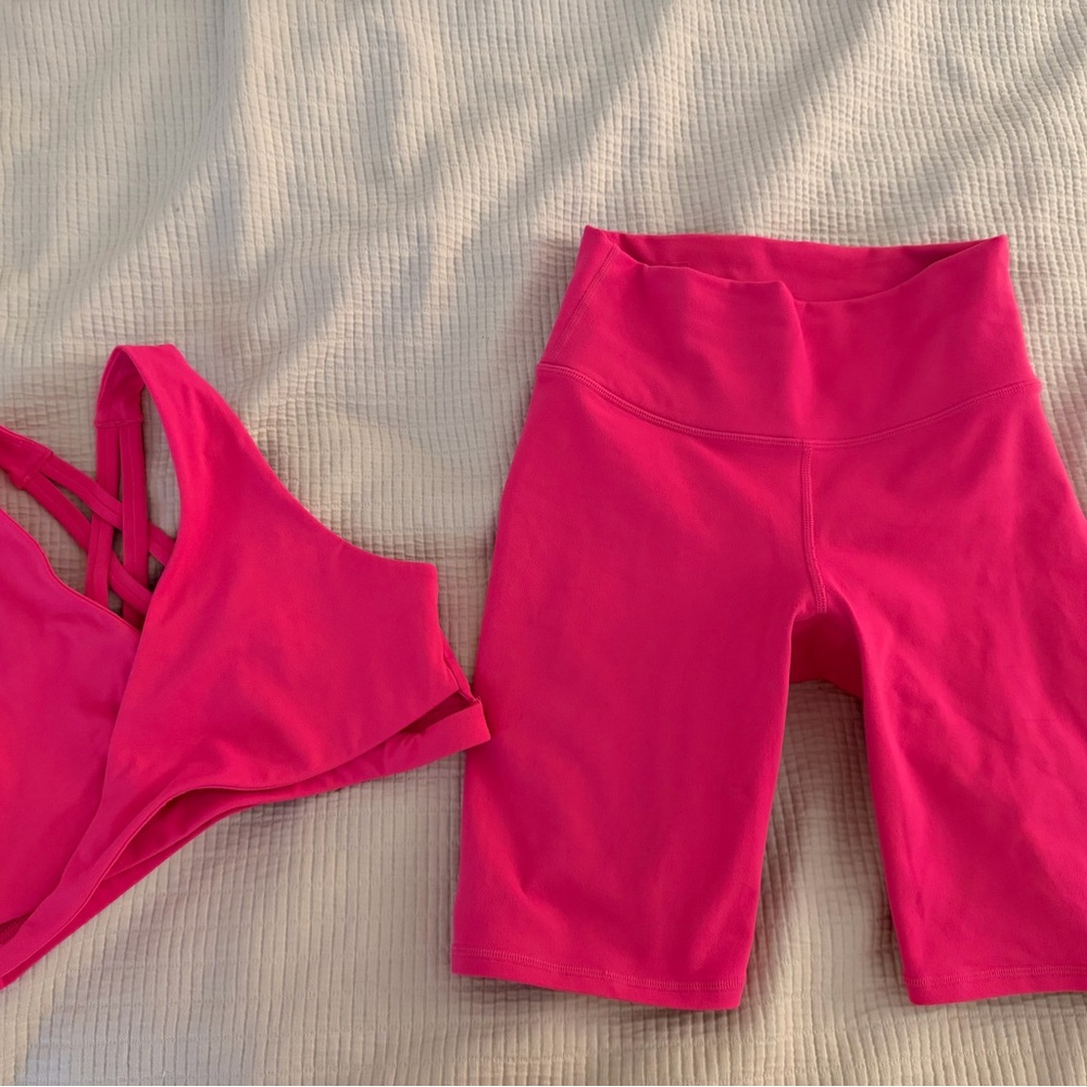 Fabletics Hot Pink Activewear Set